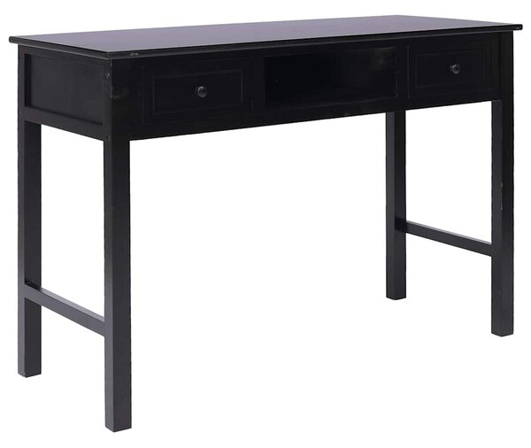 Fekete fa íróasztal 110 x 45 x 76 cm