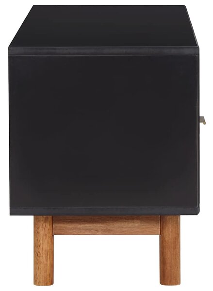 Tömör akácfa és MDF TV-szekrény 100 x 35 x 45 cm