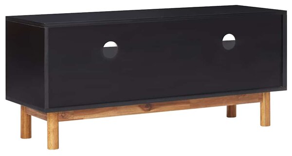 Tömör akácfa és MDF TV-szekrény 100 x 35 x 45 cm