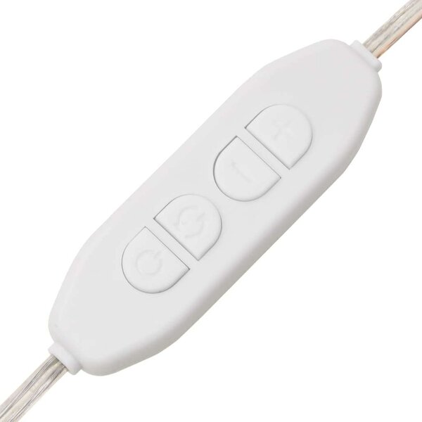 LED-es Sminkasztal szett - Betonszürke - 86,5x35x136cm