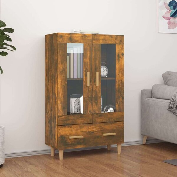 VidaXL Füstös Tölgy Fa Magasszekrény - 70x31x115 cm