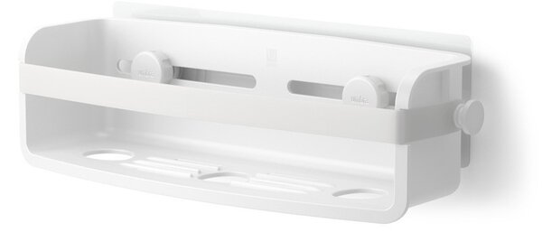 Umbra Adhesive Fehér Zuhanytároló Polc Vízelvezető Rendszerrel