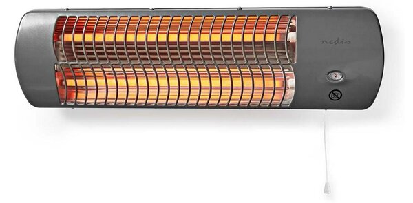 Nedis Nedis HTBA10GY - Fürdőszobai fűtőtest 600/1200W/230V IPX4 NE0433