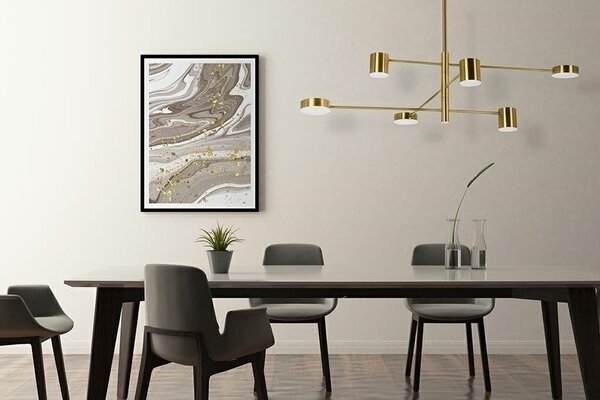 Moosee Piazetta Arany LED Függőlámpa Modern Acél