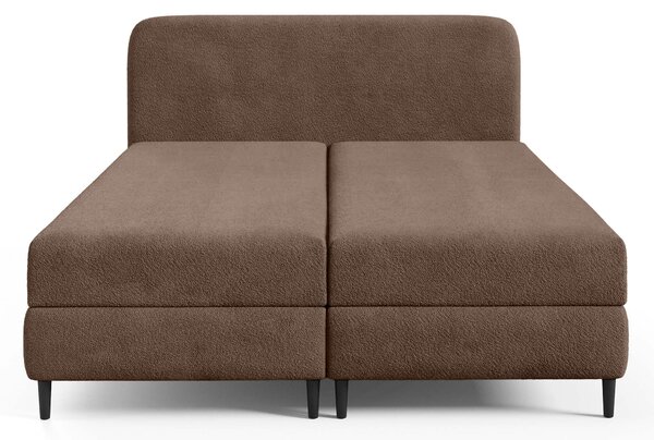 FUBU ágyneműtartós boxspiring ágy 120x200 - barna