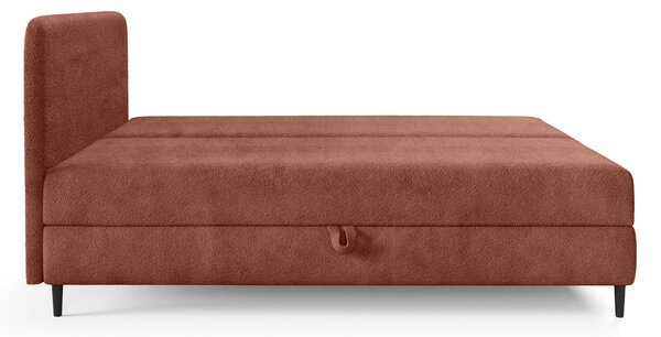 FUBU ágyneműtartós boxspiring ágy 120x200 - téglavörös