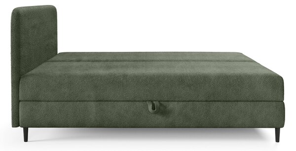 FUBU ágyneműtartós boxspiring ágy 120x200 - olivazöld