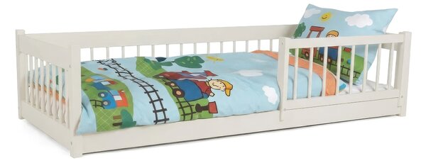 Wilsondo LESZANKA gyerek fa montessori ágy 80x180 - kasmír