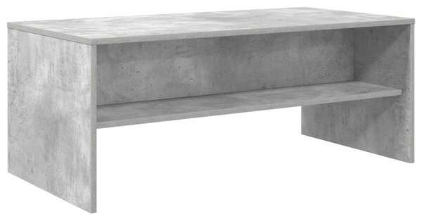 Dohányzóasztal Beton Szürke 100 x 50 x 40 cm Szerelt Fa