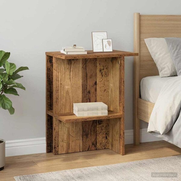 Dohányzóasztal 2 db Antik Fa 40 x 30 x 49 cm Szerelt Fa