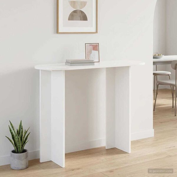 Konzolasztal Fehér 100 x 39,5 x 75 cm Szerelt Fa