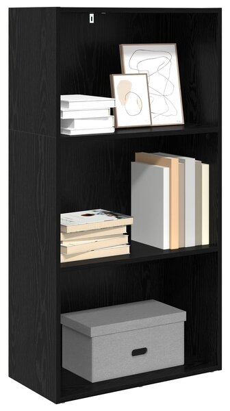 Könyvespolc 60 x 30 x 114 cm Szerelt Fa Fekete tölgy