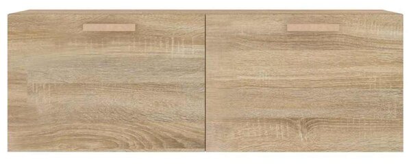 Sonoma tölgy színű szerelt fa faliszekrény 100 x 36,5 x 35 cm