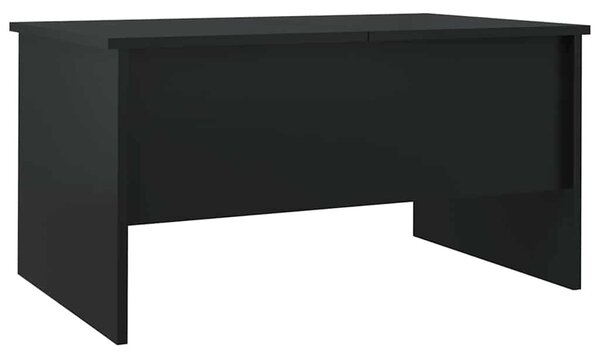 Fekete szerelt fa dohányzóasztal 80 x 50 x 42,5 cm