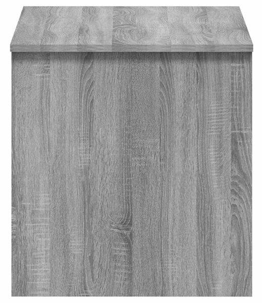 Szürke sonoma színű szerelt fa dohányzóasztal 102x50,5x52,5 cm