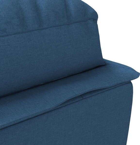 VidaXL Kék Chaise Longue - Szövet - 133,5cm