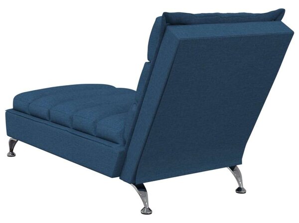 VidaXL Kék Chaise Longue - Szövet - 133,5cm