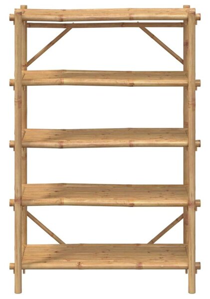 Bambusz Polcrendszer - 5 Polc - 100x40x150 cm