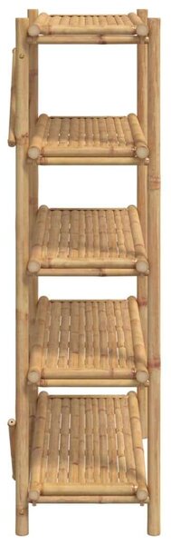 Bambusz Polcrendszer - 5 Polc - 100x40x150 cm