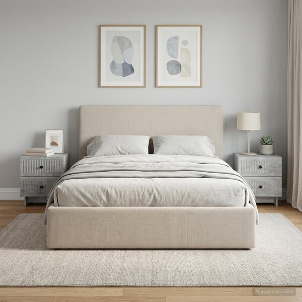 Éjjeliszekrény 2 db Betonszürke 43 x 34,5 x 47,5 cm Szerelt Fa