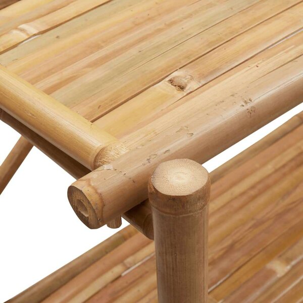 Bambusz Polcrendszer - 5 Polc - 100x40x150 cm