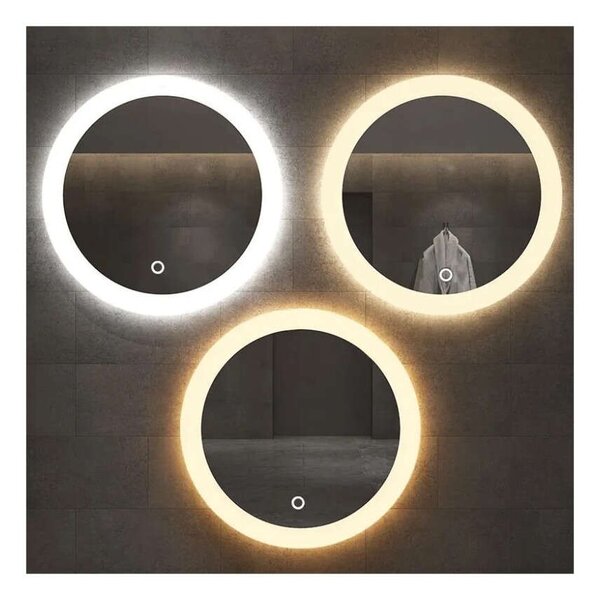 Kerek LED-es fürdőszobai tükör 70cm