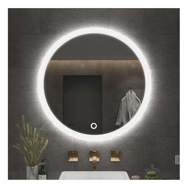 Kerek LED-es fürdőszobai tükör 70cm