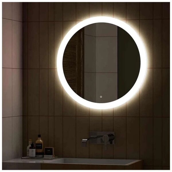 Kerek LED-es fürdőszobai tükör 70cm