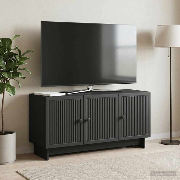 TV szekrény 99 x 34,5 x 50 cm Fekete Szerelt Fa