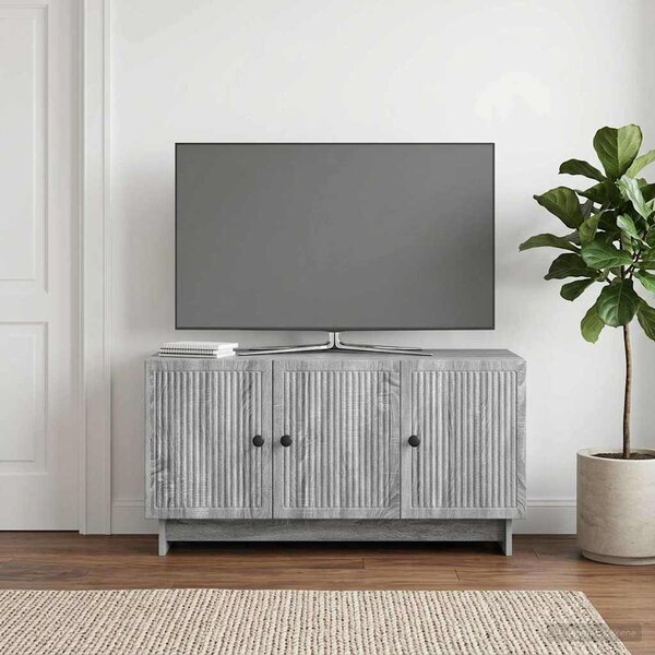 TV szekrény 99 x 34,5 x 50 cm Szürke Sonoma Szerelt Fa