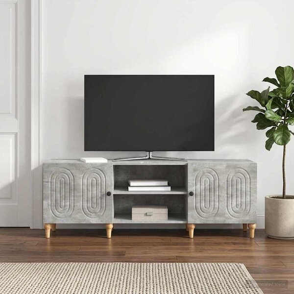 TV szekrény 150 x 31 x 50 cm Betonszürke Szerelt Fa