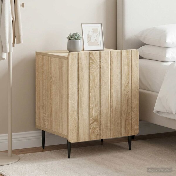 Éjjeliszekrény 2 db Sonoma Tölgy 43 x 34,5 x 52 cm Szerelt Fa