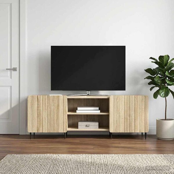 TV szekrény Sonoma Tölgy 150 x 31 x 52 cm Szerelt Fa