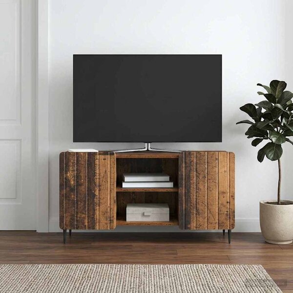 TV szekrény 102 x 34,5 x 52 cm Antik Fa Szerelt Fa