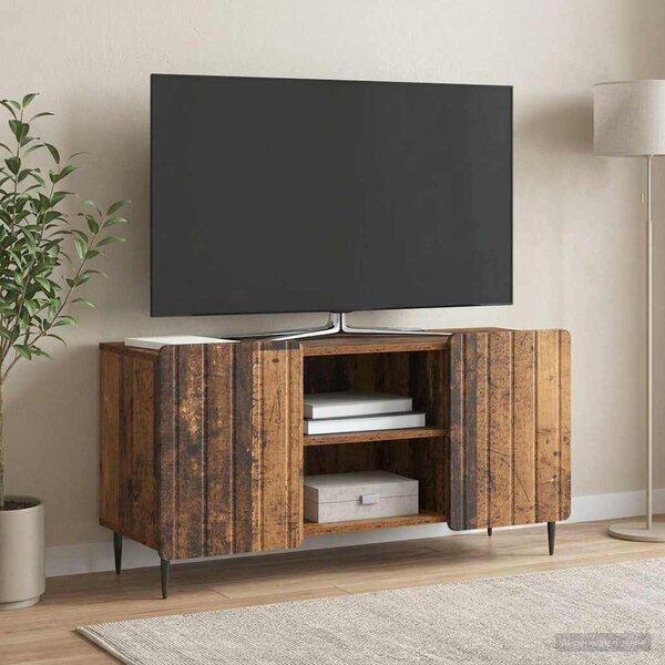TV szekrény 102 x 34,5 x 52 cm Antik Fa Szerelt Fa