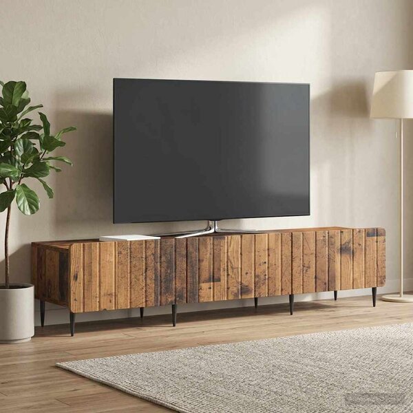 TV szekrény fiókkal Antik Fa 147 x 34,5 x 32 cm Szerelt Fa