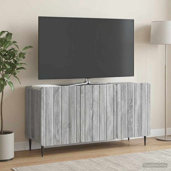 TV szekrény 99 x 34,5 x 52 cm Szürke Sonoma Szerelt Fa