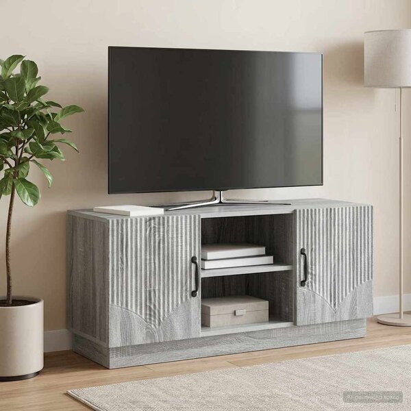 TV szekrény 102 x 34,5 x 47 cm Szürke Sonoma Szerelt Fa