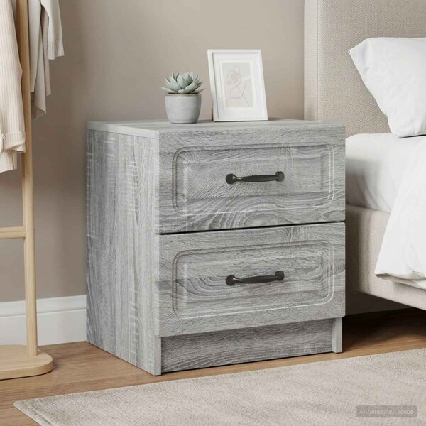 Éjjeliszekrény 2 db Szürke Sonoma 43 x 34,5 x 44,5 cm