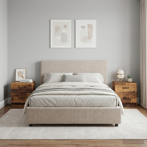 Éjjeliszekrény 2 db Antik Fa 43 x 34,5 x 44,5 cm Szerelt Fa