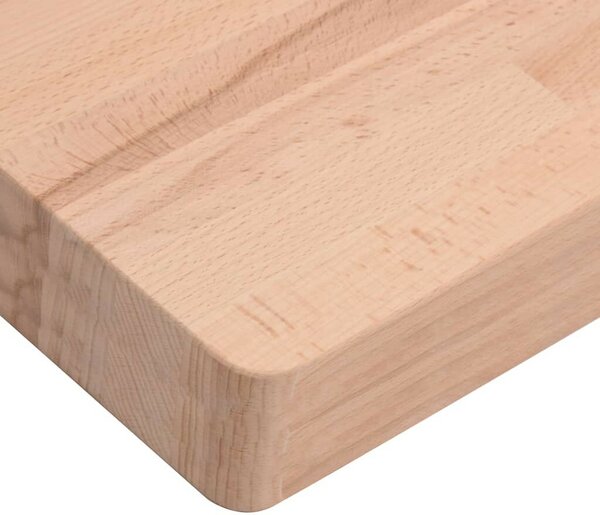 VidaXL tömör bükkfa fürdőszobai pult 100 x 50 x 4 cm