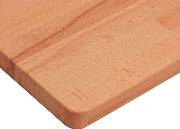 VidaXL tömör bükkfa fürdőszobai pult 100 x 50 x 2,5 cm