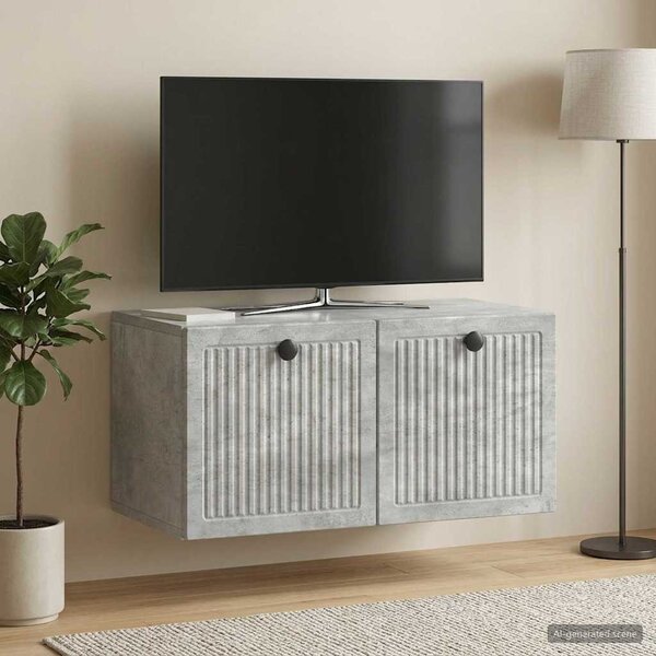 Fali TV szekrény 59,5 x 31 x 30 cm Betonszürke