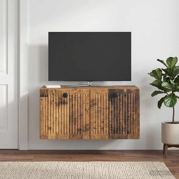 Fali TV szekrény 59,5 x 31 x 30 cm Antik Fa