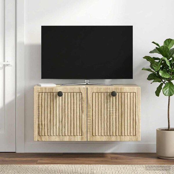 Fali TV szekrény 59,5 x 31 x 30 cm Sonoma Tölgy