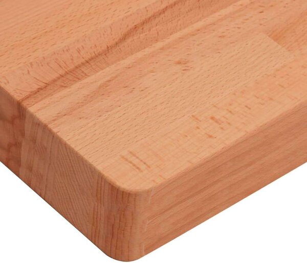 VidaXL tömör bükkfa fürdőszobai pult 100 x 50 x 4 cm