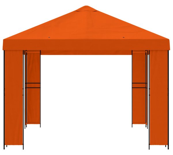 Pavilon 4 × 3 m Narancssárga Poliészter és acél 190 gsm