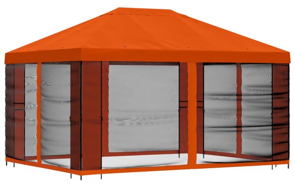 Kerti pavilon oldalfalakkal 4 x 3 m Narancssárga