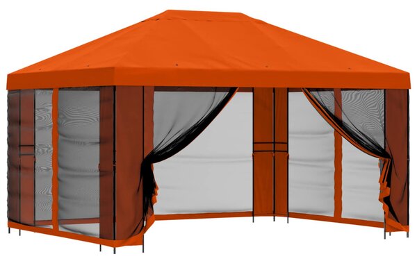 Kerti pavilon oldalfalakkal 4 x 3 m Narancssárga
