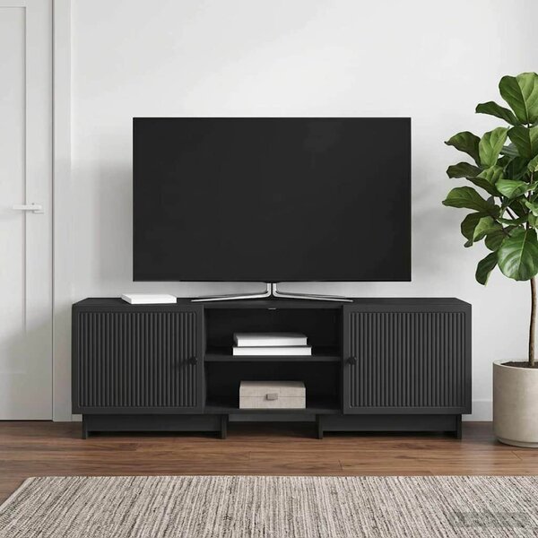 TV szekrény 150 x 31 x 50 cm Fekete Mérnöki fa